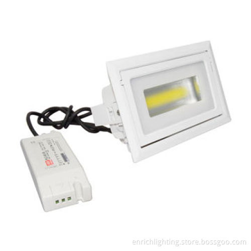 Rectangular-shaped LED Downlight, 40W Power, 2,586lm Luminous Flux